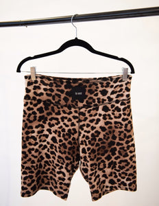All Leopard Everything Biker Shorts